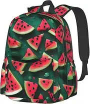 [vacsAX] Dream Watermelon School Backpack Rucksack Large Capacity Back Pack with Front Pocket Lightweight School Bags