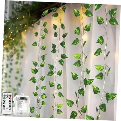 33FT 100 LED Vine with Fairy Lights, Battery Operated Pothos String Lights