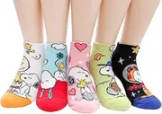 [socksense] The Peanuts Snoopy Women and teen girls Cartoon Character Series Licensed Socks
