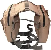 Hohopeti Dog Rucksack Travel Backpack for Dogs Saddlebag Design Safe Comfortable for Large Dogs on Hiking Trips