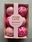New Sealed Nice & Nifty Luxe Rose & Honeysuckle Pretty Pink Bather Fizzer Bombs