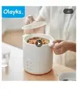 Olayks 1.2L Electric Rice Cooker Ceramic Glaze Liner Mini Electric Cooker Fast C