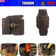 Tourbon Leather Tree Cutting Axe Sheath Loggers Hatchet Cover+Wedge File Holster