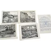 VTG W. Talbot Thomas Kentucky Note Cards Ladies Auxiliary 7 Cards Envelopes