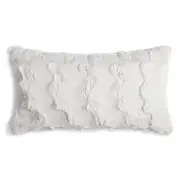 Hudson Park Collection Marble Faux Fur Decorative Pillow, 12 x 22 - Exclusive