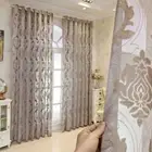 European Luxury Curtains Room Atmospheric Relief Tulle Door Window Sheer Curtain