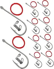 10Pcs Barbed Spring Live Shrimp Fishing Hooks for Freshwater Saltwater Carbon Steel Bait Holder for Enhanced Fishing Success Precision Crafted for Easy Hooking