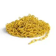 Montour Line Plastic Chain Safety Barrier, Lightweight, Crowd Control Yellow 2 I
