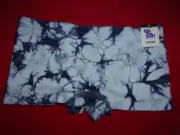 JUSTICE oh so soft underwear light dark blue tie die Shortie 1 pr NEW W/TAG sz 8
