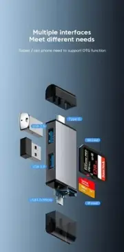 USB 3.0 7 in 1 Multi-Function Card Reader High-Speed Transfer Universal SD/TF Ca