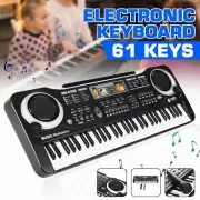 61 Key Electric Digital Piano Kids Beginner Player + Mic Portable Music Keyboard