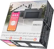 Charged Remootio 3 Garage Door Opener | Smart Wi-Fi | Bluetooth | Electric Gate Opener | Smart Controller | Alexa | Apple Home Kit | Geo Fence Opening, White