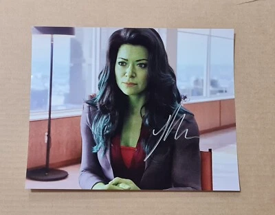 SHE HULK Tatiana Maslany Signed 8 x 10" photo COA