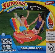 Wham-O Slip 'N Slide Crab Slide Pool Splash Pool 33x34 in Ages 3-6 NIB
