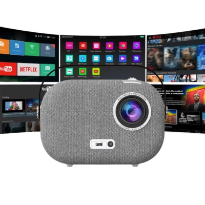 LUMI-1 Smart Projector 1080P HD & 4K Compatible WiFi, Bluetooth, HDMI, USB, Aux