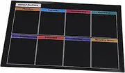 KALLORY Magnetic Schedule Board Erasable Note Planner for Refrigerator Weekly Calendar with Ample Note Space Soft Magnetic Base for Easy Adhesion for Organizing Your Family Activities