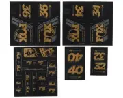 Fox Suspension Heritage Decal Kit for Forks & Shocks (Gold) [803-01-342]