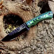 HUNTING/CHOPPER/CAMPING HANDMADE BY FORGED HUNTER WITH MICARTA HANDLE