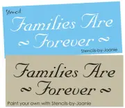 Country Stencil Families Are Forever Prim Cottage Friends DIY Craft Art Signs