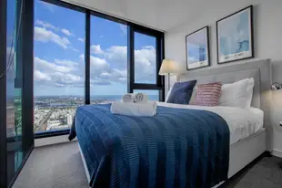 墨爾本CBD商業中心區的2臥室公寓 - 70平方公尺/2間專用衛浴Skyline seaview 2BR with CARPARK&POOL&GYM@Crown