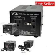 Compact 500 Watt Voltage Converter - Step Up/Down for Japan and USA Appliances