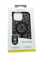 E8. BodyGuardz ACE PRO MagSafe Case Apple iPhone 15 Pro Max - Black Leopard