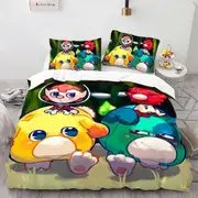 v3767 Bed Sheets Pikmin Oatchi Dog anime new H Duvet Cover Set Bed Linen Soft Bed Sheets IU3767