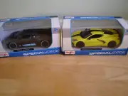 MAISTO 1/24 SPECIAL EDITION BUGATTI DIVO & CORVETTE STINGRAY COUPE Z51 MIB