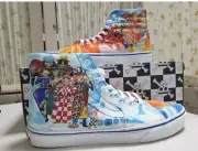Vans SK8 Hi X One Piece Punk Hazard Stacked Sneakers Authentic Men 7.5 Women 9