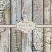 Vintage Pearls - 50+ Digital Background File for Scrapbooking Craft Jurnal Paper