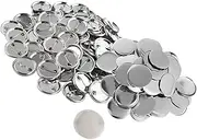 Versatile 50 Sets/100 Sets Blank Button Badge Components Supplies for Maker Machine, White, 37mm 100sets