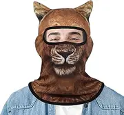 [Generic] Neck Gaiter for Men Women,Lion Shape Ski Face Cover with Sun Protection | Women's Balaclavas Soft Shield Scarf for Music Festivals Raves Halloween