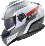 LS2 FF908 Strobe II Monza, flip up helmet , color: White/Grey/Blue/Red , size: L