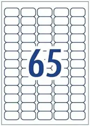65 Per Page A4 Self Adhesive Address Labels Laser Inkjet Print Mailing Stickers Label 100 Sheets