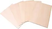 BQLZR 300x200x1.5mm Rectangle Unfinished Unpainted Basswood Wooden Sheets for Craft DIY Hand-Made Project Mini House Building Architectural Model Pack of 5