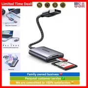 USB SD Card Reader, USB 3.0 to Micro SD Card Reader Adapter, Aluminum Multi 2...