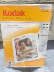 Kodak Premium Photo Paper Instant Dry 100 Sheets Gloss 4x6” Made In USA (4E)