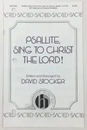 Psallite Sing To Christ The Lord SATB Piano Handbells Sheet Music David Stocker
