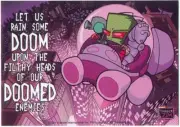 Invader Zim Rain Doom Sticker Jhonen Vasquez Voot Cruiser 2001