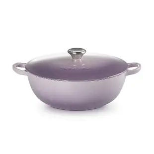 【Le Creuset】琺瑯鑄鐵媽咪鍋26cm(加勒比海藍/雪紡粉/海岸藍/水晶紫/藍鈴紫)