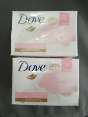 Dove Pink Beauty Bar, Bar Soap, 2 Bars, Lot Of 2 Packages