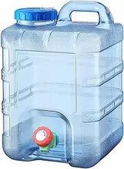 Ariv Hommey 20L Camping Water Container, Water Storage Containers, Vertical Portable Water Tank with Faucet for Camping Picnic Hiking Car Driving Home Emergency Water Storage (5.3 gallons (20L))