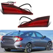 Pair Rear Inner Tail Light Brake Lamp For 2016 -17 Honda Civic Sedan New (for: Honda Civic)
