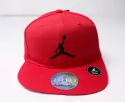 Jordan Big Kids' Jumpman Snapback Flat Bill Hat CD4 Gym Red One Size NWT