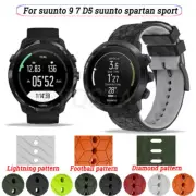 For Suunto 7 D5 9 Baro Spartan GPS Replacement Soft Silicone Sports Watch Strap