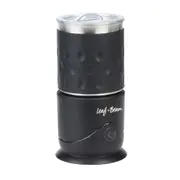 Leaf & Bean Electric Magnetic Milk Frother & Warmer Matte Black 11x11x22cm/380ml