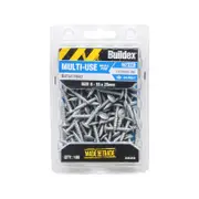 Buildex 8 - 15 x 25mm Button Head Needle Point Screw - 100 Pack