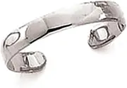 [JewelryWeb] 14k White Gold Polished Band toe ring-toe ring for Women and Men