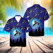 Us Air Force Lockheed Sr 71b Blackbird Hawaiian Shirt 8211 Hawaiian Outfit For M