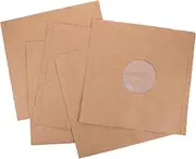 GLSTOY 5pcs Vinyl Record Sleeves with Center Film for Protective Paper Covers for Safe Storage and Scratch Resistance Space Saving Album Jackets for Vinyl Records